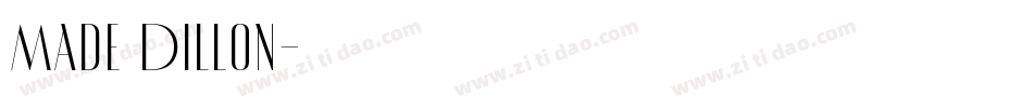 Made Dillon字体转换